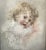 Figurative 19th Century Beautiful Painting on Board of Child: Faux Painted Frame For Sale - Image 3 of 4