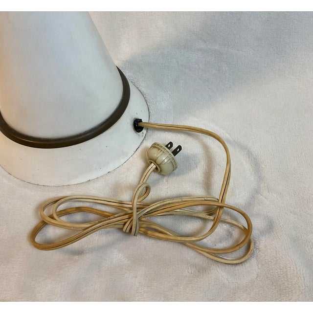 Metal Early 20th Century Deco Modern Art Glass Table Lamp For Sale - Image 7 of 11