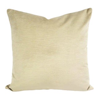Solid Textured Gray Velvet Pillow Cover For Sale