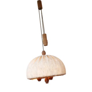 Danish Ceiling Lamp in Teak from Domus, 1960s For Sale