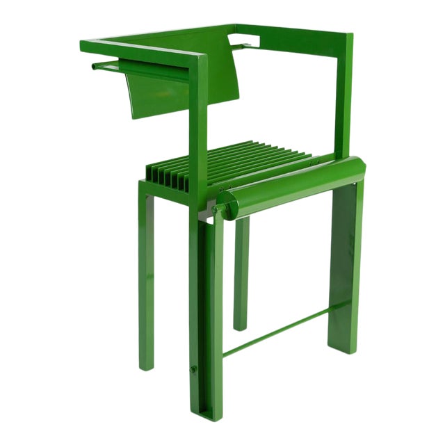 Robert Whitton Prototype Chair #2 in Green For Sale