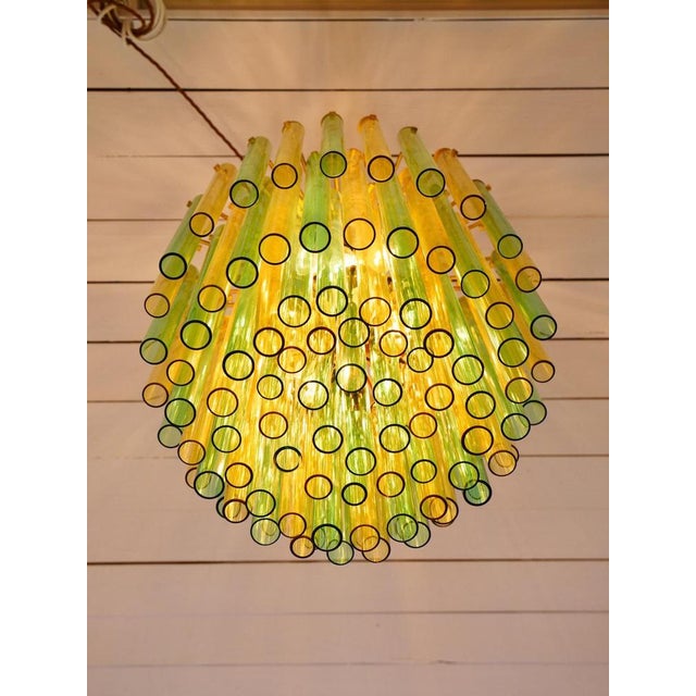 Metal Chandelier from Venini, Italy, 1960s For Sale - Image 7 of 10