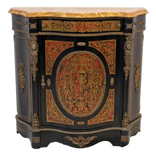 Napoleon III Style Sideboard with Boulle Marquetry, 1970s For Sale