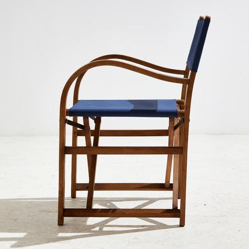 Set of Austrian Beech and Oak Foldable Armchairs, 1920s For Sale - Image 6 of 18