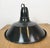 Industrial French Black Enamel Factory Pendant Lamp, 1960s For Sale - Image 11 of 17