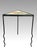 Abstract Memphis Movement Staropoli Triangular End Table With Abstract Colourful Ceramic Tile Top For Sale - Image 3 of 13