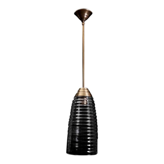 Cocoon Large Pendant in Brass Finish For Sale