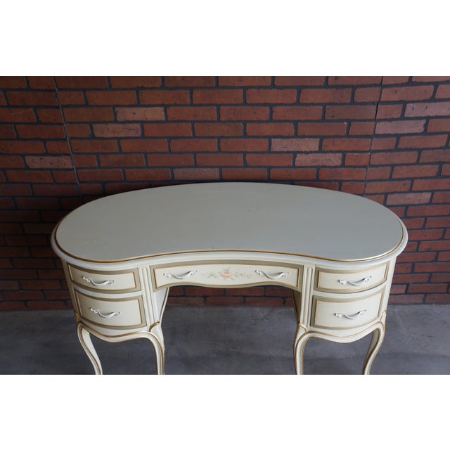 Drexel Drexel Touraine Collection Hand Painted Writing Desk For Sale - Image 4 of 9