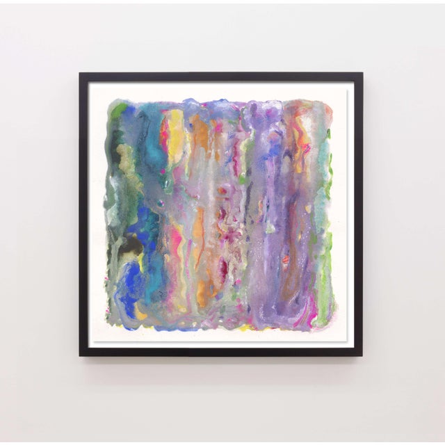 Contemporary "5th Dimension", Colorful Abstract by Tina Marrin 30x30 For Sale - Image 3 of 6