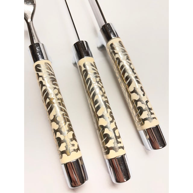 Metal 1950s Mid-Century Modern Durex Germany Carving Set of 3 For Sale - Image 7 of 7