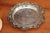 Silver R.F. Mosley & Co Enlgish Round Silverplate Tray with Pierced Scalloped Border For Sale - Image 8 of 13