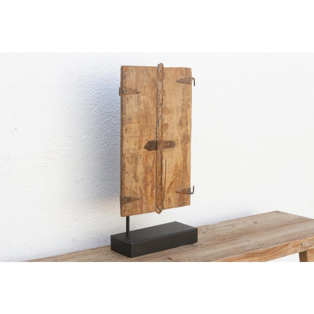 19th Century Rustic Wood & Iron Window For Sale - Image 4 of 8