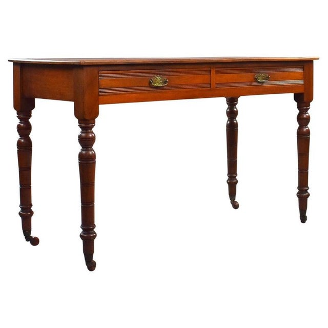 Edwardian Mahogany Writing Table, 1910 For Sale - Image 9 of 9