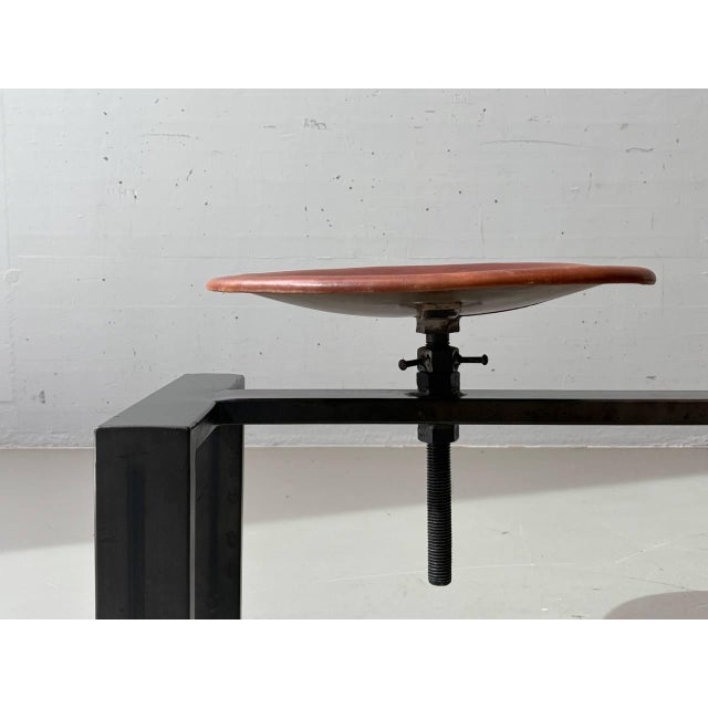 Industrial Bench with Adjustable Leather Seats by Kare Design, 2000s For Sale - Image 6 of 16