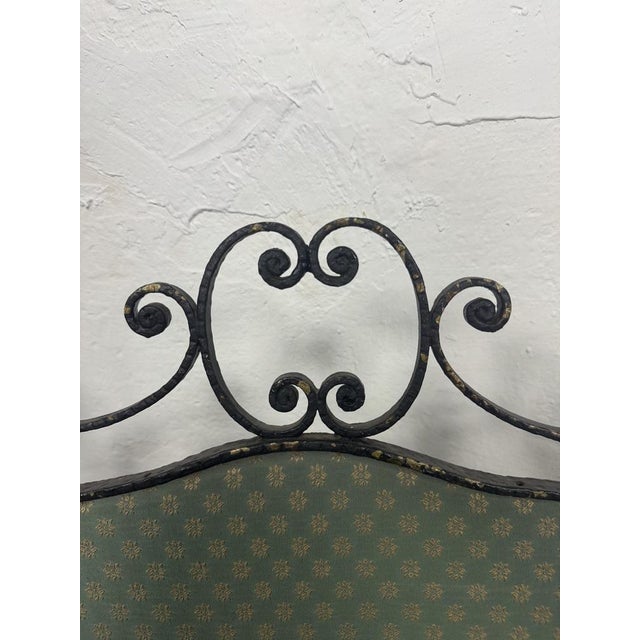 Black Wrought Iron Sofa attributed to Pierluigi Colli For Sale - Image 8 of 18