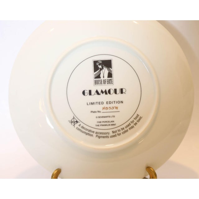 House of Erté (Romain De Tirtoff) Set of 6 Sevenarts Porcelain Collector Plates For Sale - Image 9 of 12