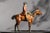 Charming Antique Austrian Cold Painted Bronze Fox Hunt Horse Sculpture Catchall English Equestrian Desk Tray Black Stone Home Office Decor For Sale In New York - Image 6 of 13