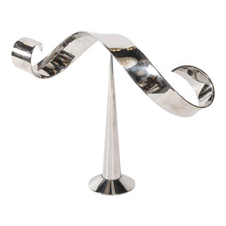 Mid-Century Modernist Elijah David Herschler Chrome Kinetic Sculpture For Sale