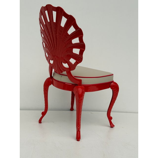 1960s Set of Six Venetian Grotto Style Shell Back Chairs For Sale - Image 11 of 12