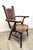 English Antique Jacobean Revival Carved Oak Heraldic Armchair, Circa 1900 For Sale - Image 3 of 11