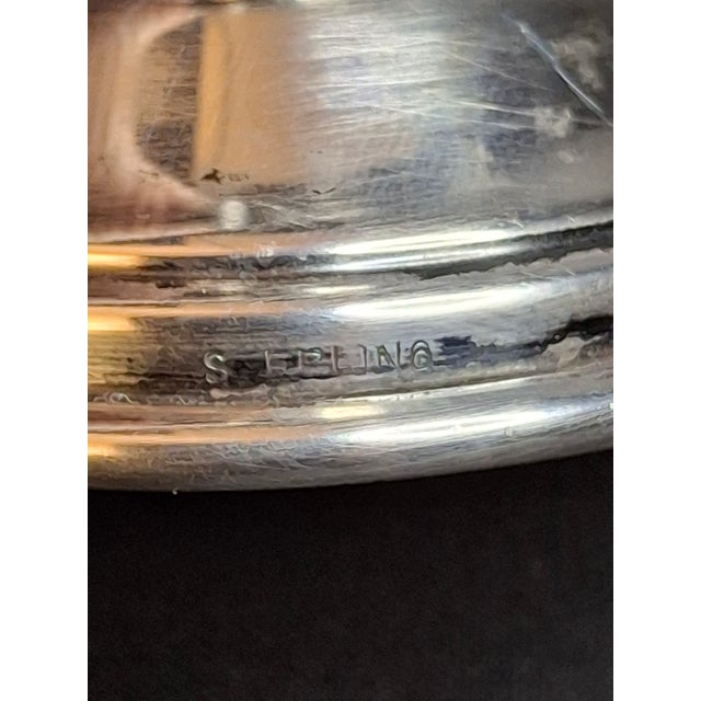 Vintage Sterling Silver Besamim Spice Tower Havdalah Judaica Bells Flags 72g For Sale - Image 15 of 17