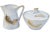 Mid 20th Century Mid 20th Century Golden-Leaf Pattern Sugar & Creamer - Set of 2 For Sale - Image 5 of 5