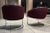 Thonet Thonet Chrome “Club Tub” Chairs in Mauve Fabric - a Pair For Sale - Image 4 of 13