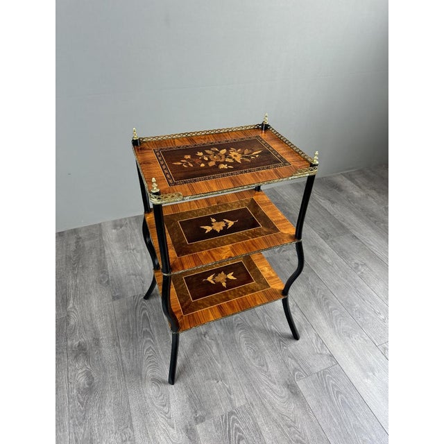 19th Century Napoleon III Marquetry Shelf For Sale - Image 4 of 12