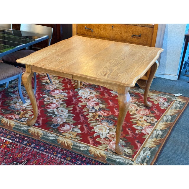 Late 20th Century Queen Anne Extension Dining Room Extension Table For Sale - Image 5 of 12
