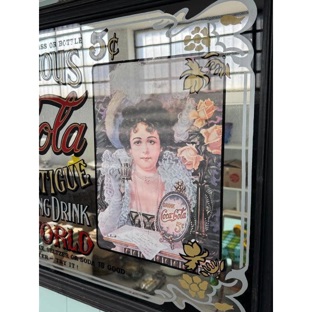 Vintage Coca Cola Advertising Mirror, 1980s For Sale - Image 15 of 16