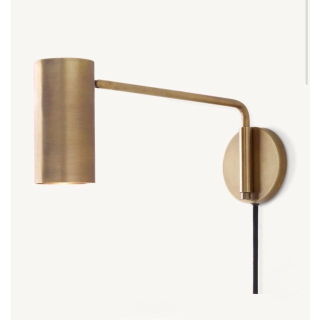 Mid-Century Modern Two Sconce Task Lights From Restoration Hardware - A Pair For Sale - Image 3 of 3