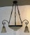 Degue French Art Deco Wrought Iron Chandelier For Sale - Image 11 of 11