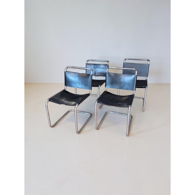 Spoleto Cantilever Chairs from Knoll International, 1970s, Set of 4 For Sale - Image 9 of 9