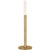 Modern Kelly Wearstler by Visual Comfort Signature Rousseau 20" Table Lamp in Antique-Burnished Brass with Etched Crystal For Sale - Image 3 of 3