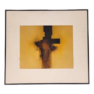 Andrés Mende, Informal Abstract Composition, 2000s, Mixed Media on Paper For Sale