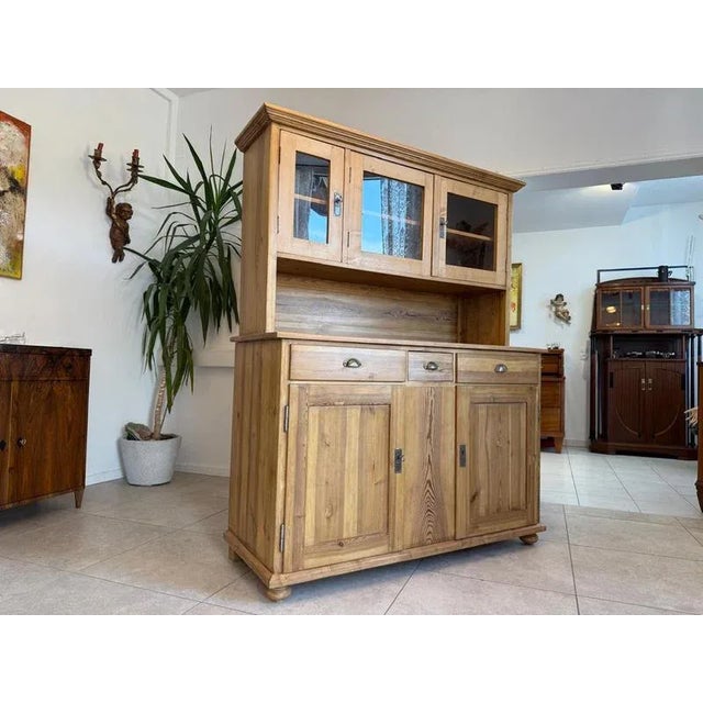 Art Nouveau Kitchen Display Cupboard For Sale - Image 4 of 16