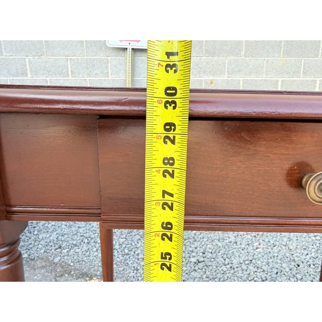 Vintage Solid Wood 1-Drawer Console Table For Sale - Image 14 of 14