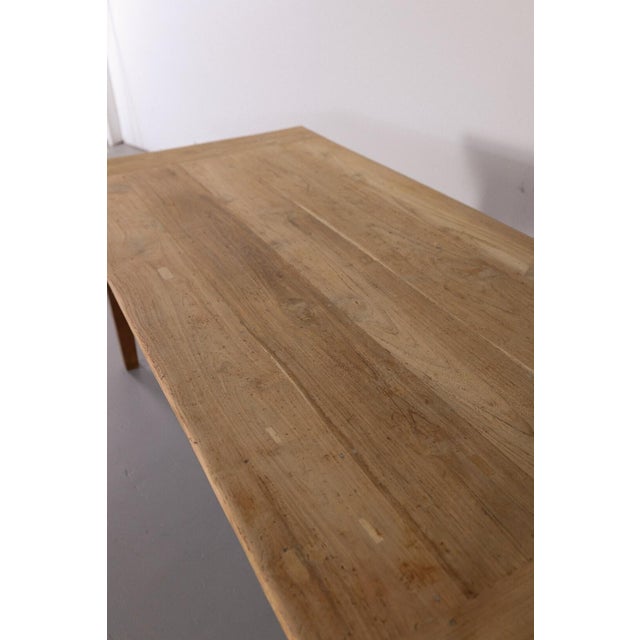 Antique English Farmhouse Dining Table With Drawer, Circa 1880 For Sale In Orlando - Image 6 of 9