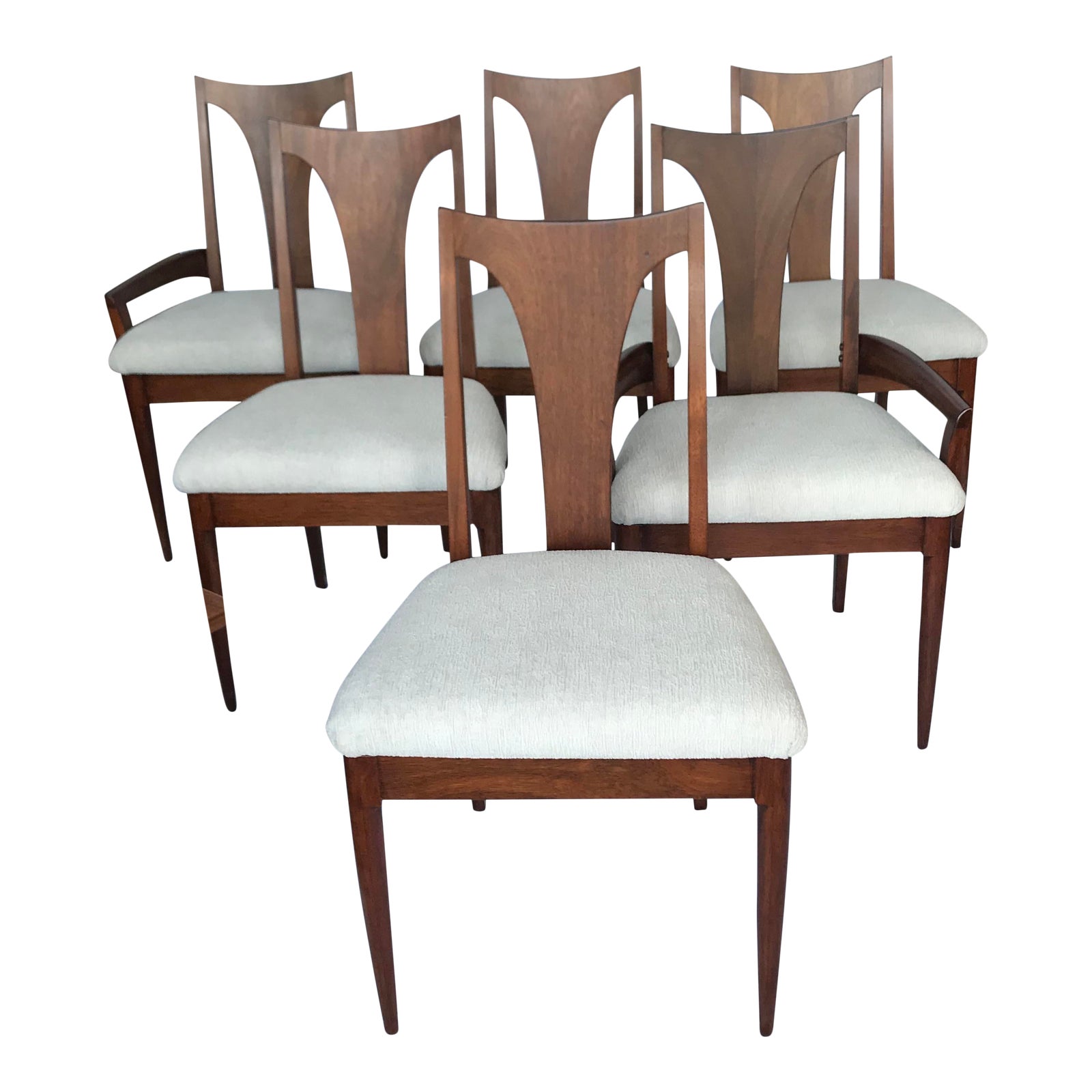 Mid Century Broyhill Brasilia Dining Chairs Set of 6 Chairish