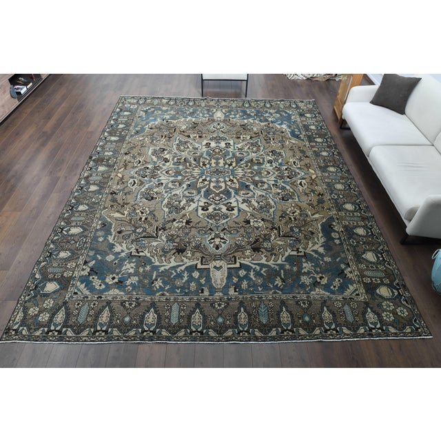Vintage Persian Hand-Knotted area rug is a semi-antique vintage area rug. The '70s Eastern region of Anatolian's unique...