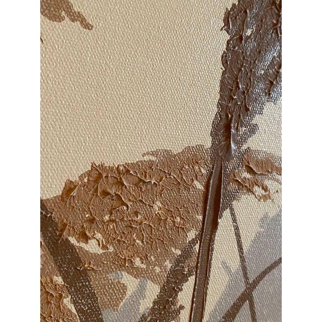 Camel Vintage Lee Reynolds Boho Bohemian Coastal Landscape Oil Painting, Signed Framed For Sale - Image 8 of 10