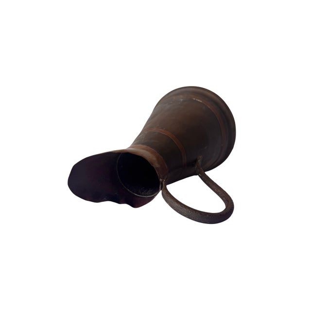 Vintage Rustic Copper and Brass Pitcher or Water Jug For Sale In Miami - Image 6 of 6