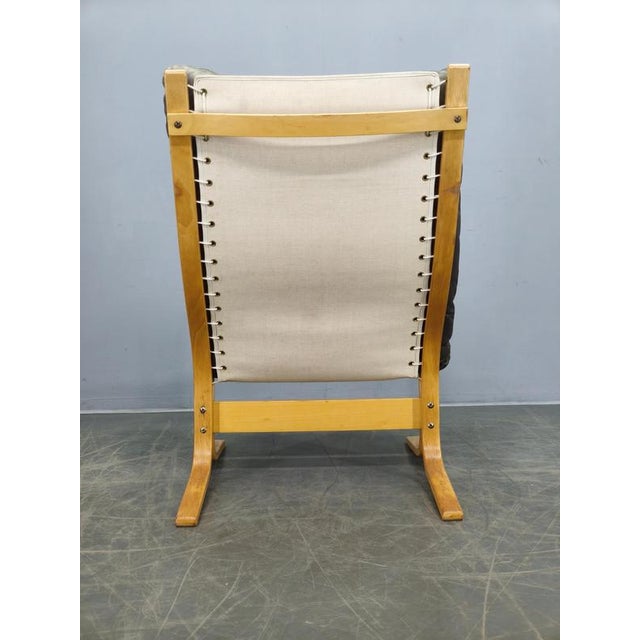 Siesta Lounge Chair in Leather attributed to Ingmar Relling, Norway, 1970s For Sale - Image 13 of 16