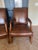 English Ralph Lauren for Henredon Leather Executive / Library Chairs — Pair For Sale - Image 3 of 16