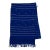 Bandhani 42"x80" Cobalt Blue Wool Throw For Sale