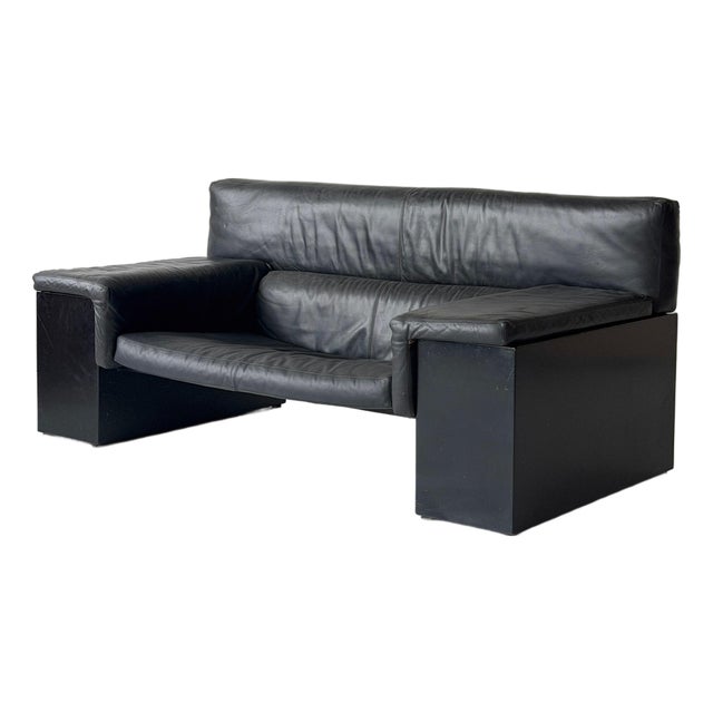 1970s Leather Brigadier Sofa by Cini Boeri for Gavina For Sale