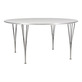 Vintage Round Table by Piet Hein & Bruno Mathsson for Fritz Hansen, 2017 For Sale