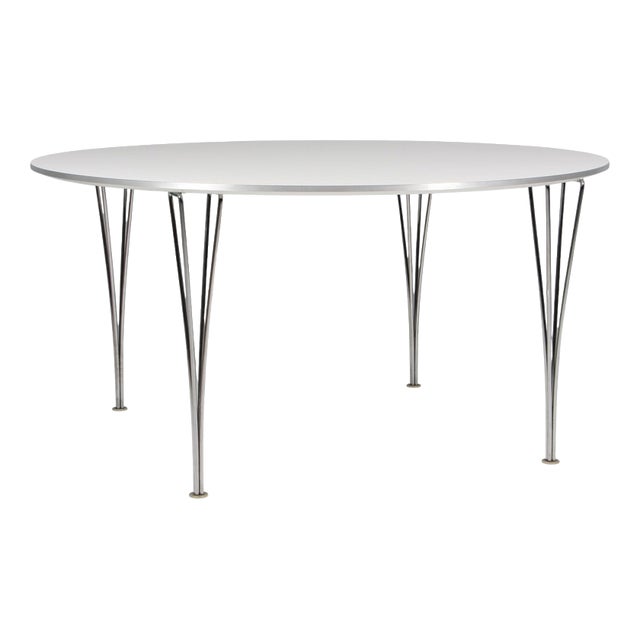 Vintage Round Table by Piet Hein & Bruno Mathsson for Fritz Hansen, 2017 For Sale