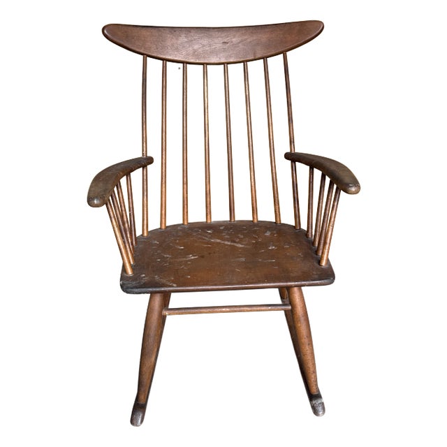 Conant Ball Mid Century Wood Rocking Chair For Sale