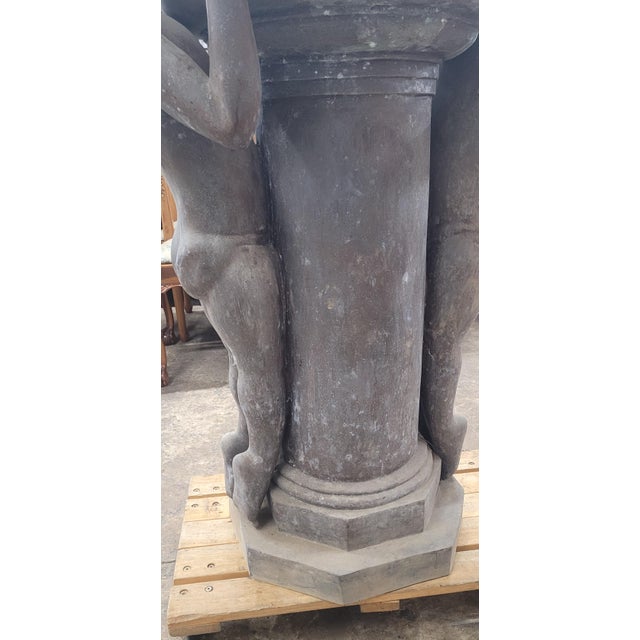 1960s Bronze Vintage Bird Bath After Edith Barretto Stevens For Sale - Image 5 of 13